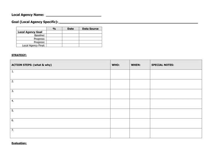 Action Plan Template - download free documents for PDF, Word and Excel