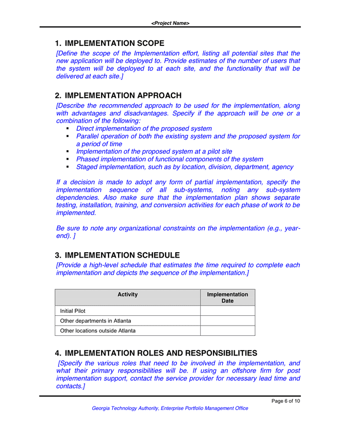 Pilot program proposal template picture