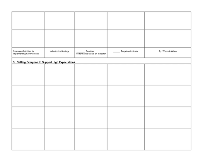 Site Action Plan in Word and Pdf formats - page 5 of 9