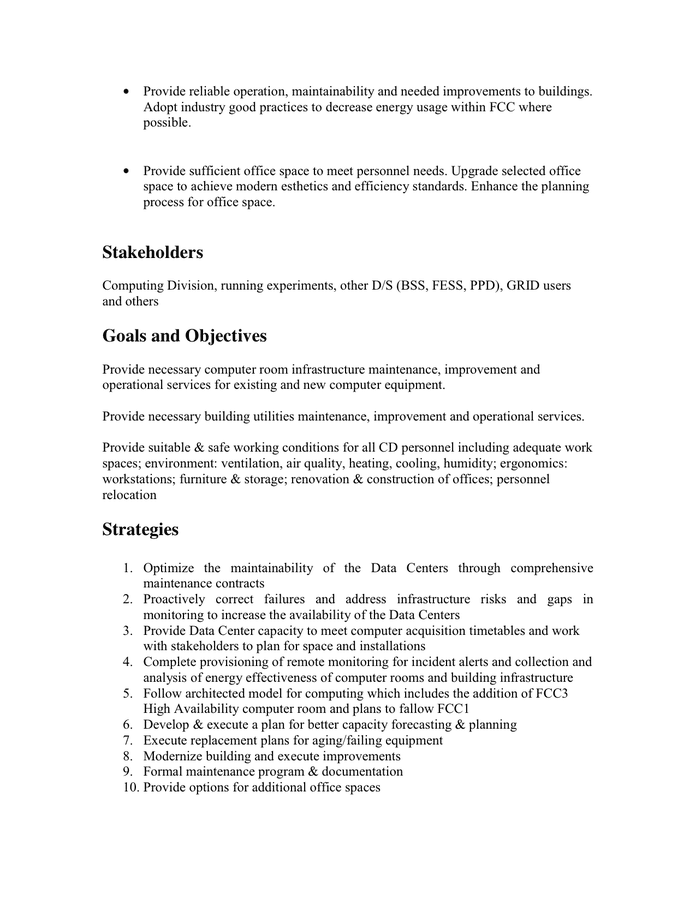 Strategic Plan Template In Word And Pdf Formats - Page 2 Of 4