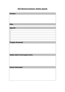Weekly Agenda Template - download free documents for PDF, Word and Excel