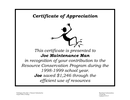 Certificate of Appreciation page 1 preview