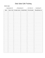 Daily Sales Calls Tracking in Word and Pdf formats
