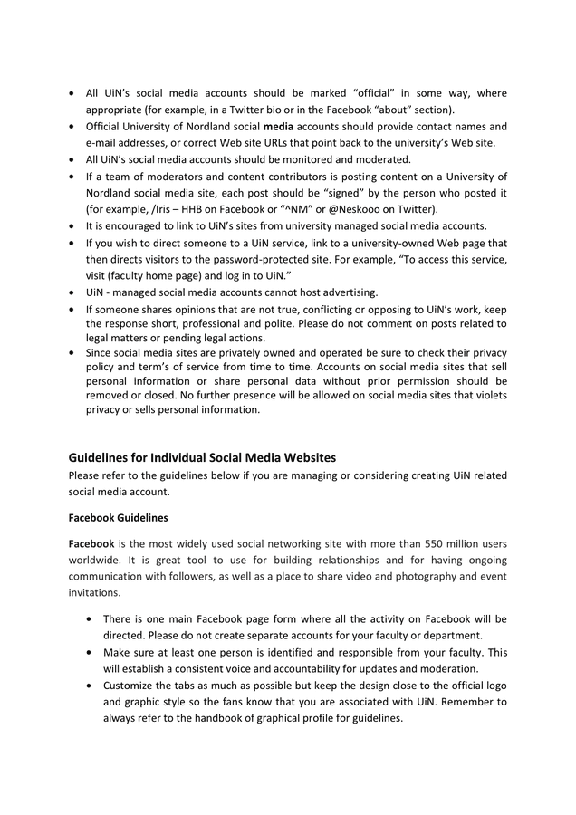 Social media strategy in Word and Pdf formats page 4 of 12