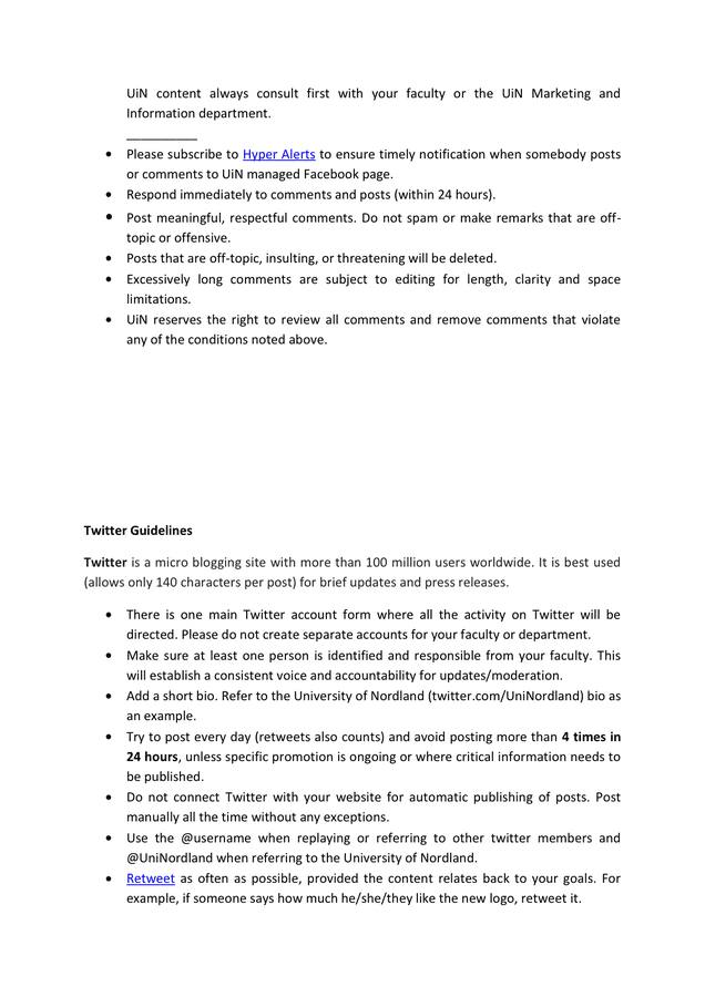 Social media strategy in Word and Pdf formats page 6 of 12