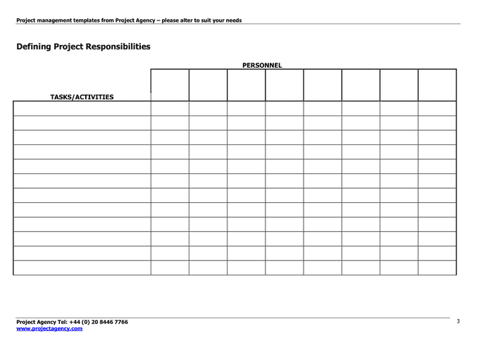 Project Management Templates in Word and Pdf formats - page 3 of 18