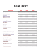 Profit and Loss Template - download free documents for PDF, Word and Excel