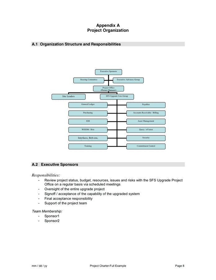 Project Management Framework in Word and Pdf formats - page 12 of 19