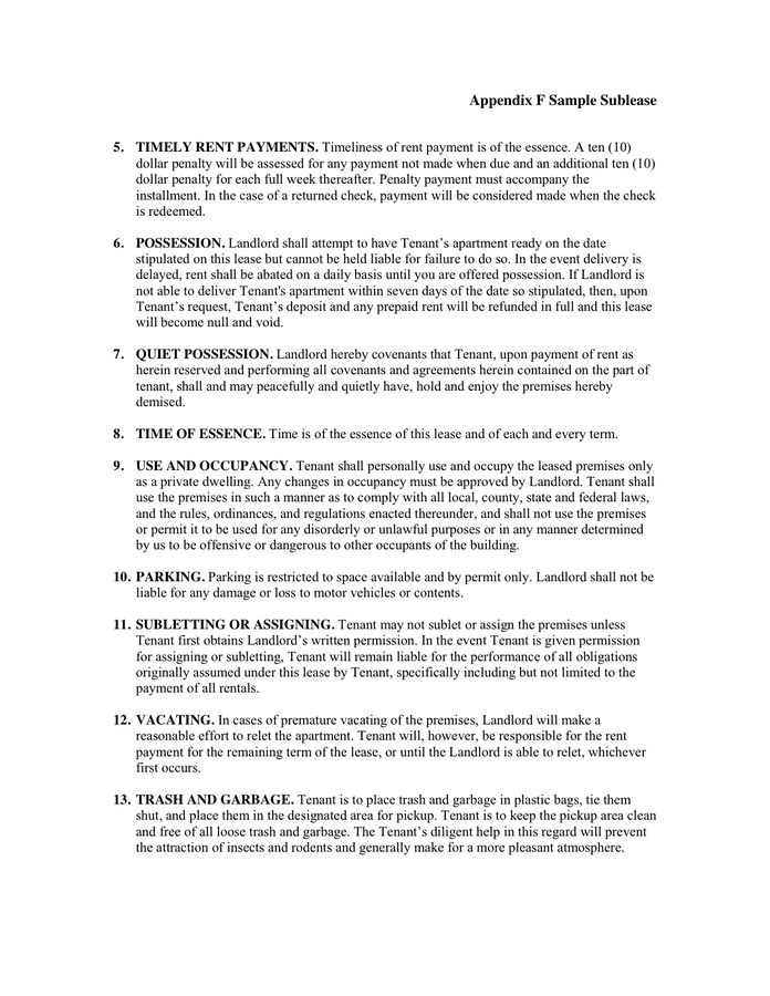 rental agreement in word and pdf formats page 3 of 6