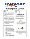 Kindergarten Newsletter Template - download free documents for PDF ...