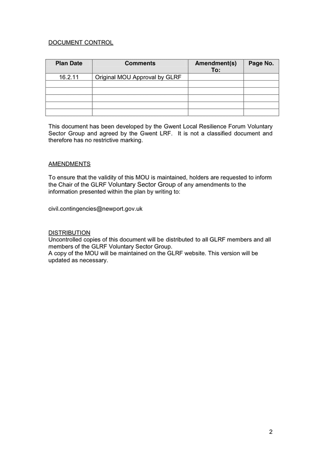 MEMORANDUM OF UNDERSTANDING Template in Word and Pdf formats - page 2 of 21