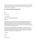 Event Sponsorship Proposal Letter page 1 preview