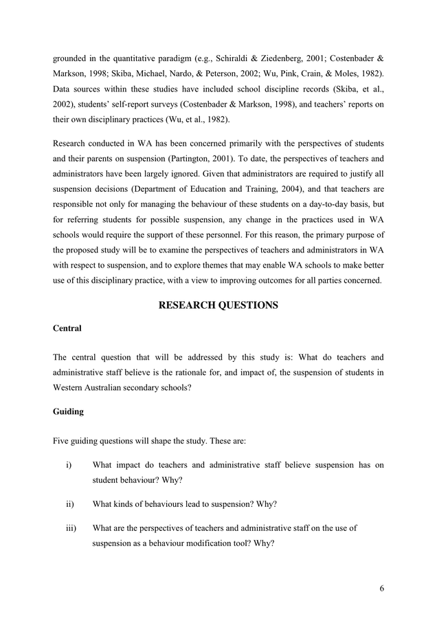 Research proposal on discipline in schools image