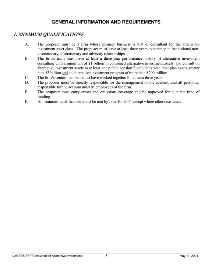 Request for Proposal in Word and Pdf formats - page 3 of 23