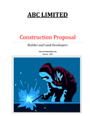 Construction Proposal page 1 preview