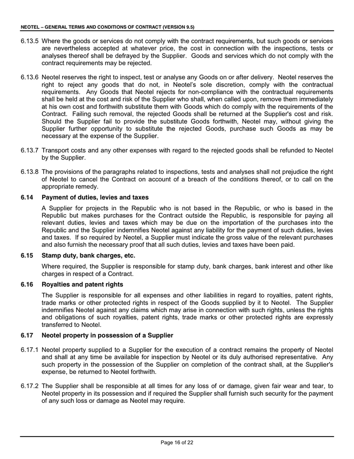 SERVICE LEVEL AGREEMENT In Word And Pdf Formats Page 16 Of 22