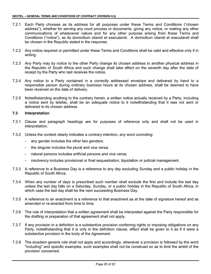 Supplier Service Level Agreement Template