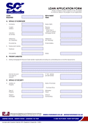 LOAN APPLICATION FORM page 1 preview