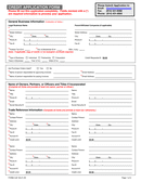 CREDIT APPLICATION FORM Template page 1 preview
