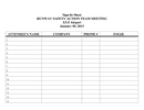 Printable sign in sheet page 1 preview