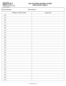 Course Sign In Sheet page 2 preview