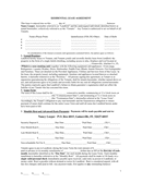 RESIDENTIAL LEASE Template page 1 preview