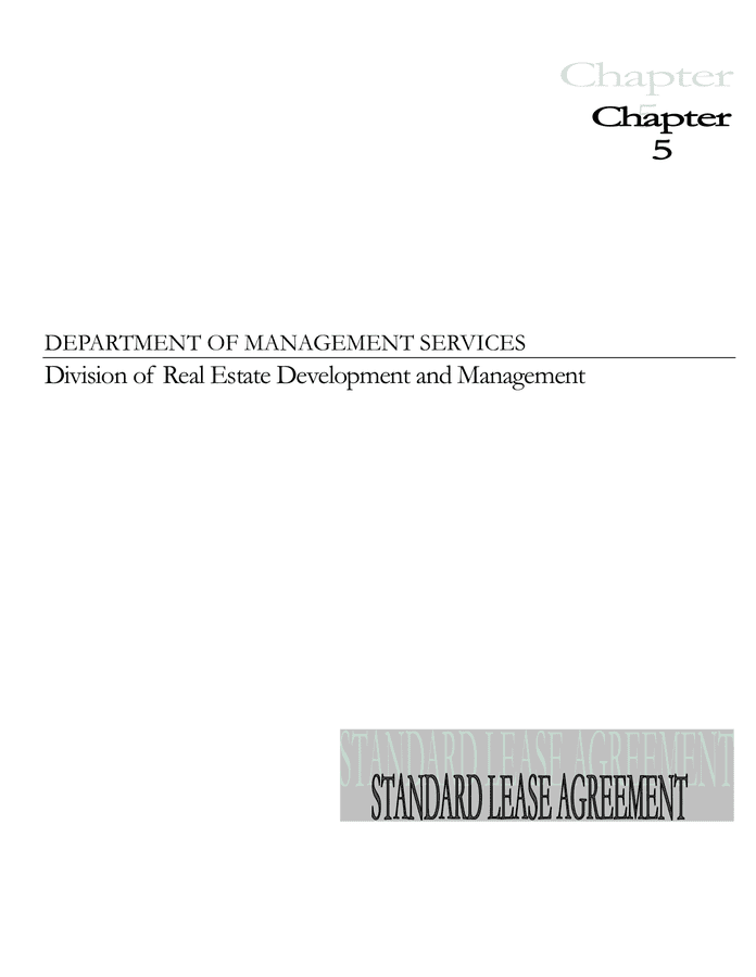 STANDARD Florida LEASE AGREEMENT in Word and Pdf formats