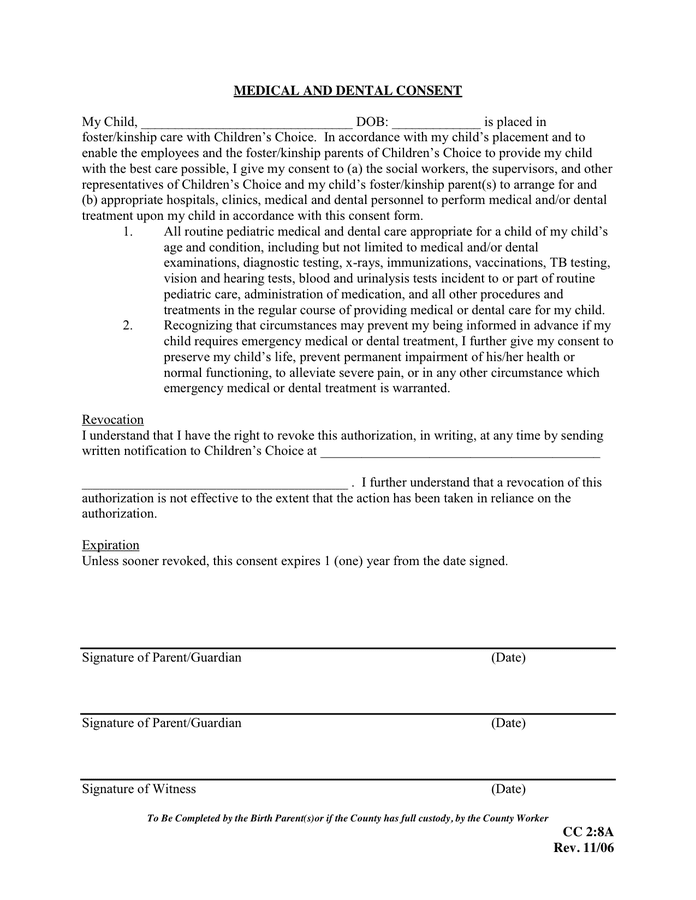 consent form for biomedical research
