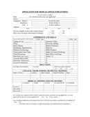 APPLICATION FOR MEDICAL OFFICE EMPLOYMENT page 1 preview