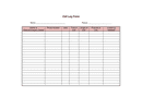 Phone Call Log Form Template page 1 preview