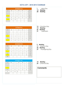 School Calendar Sample page 1 preview