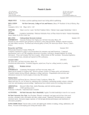 Chronological Resume Template page 1 preview