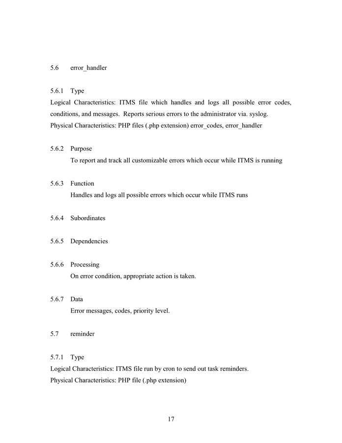 Software Design Document Template in Word and Pdf formats page 19 of 34