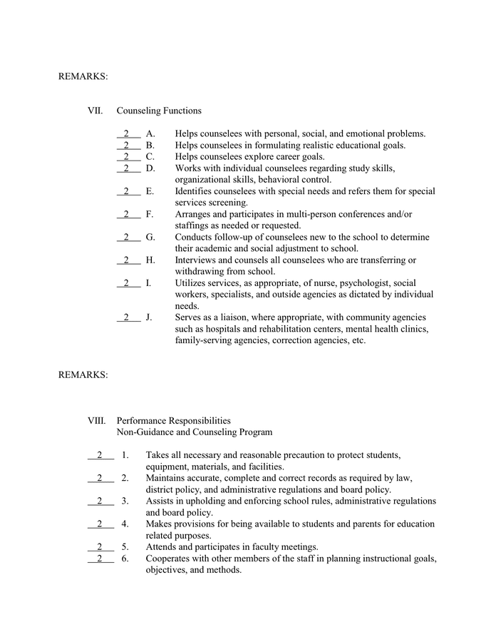 Camp Counselor Evaluation Form Fill Online Printable - vrogue.co