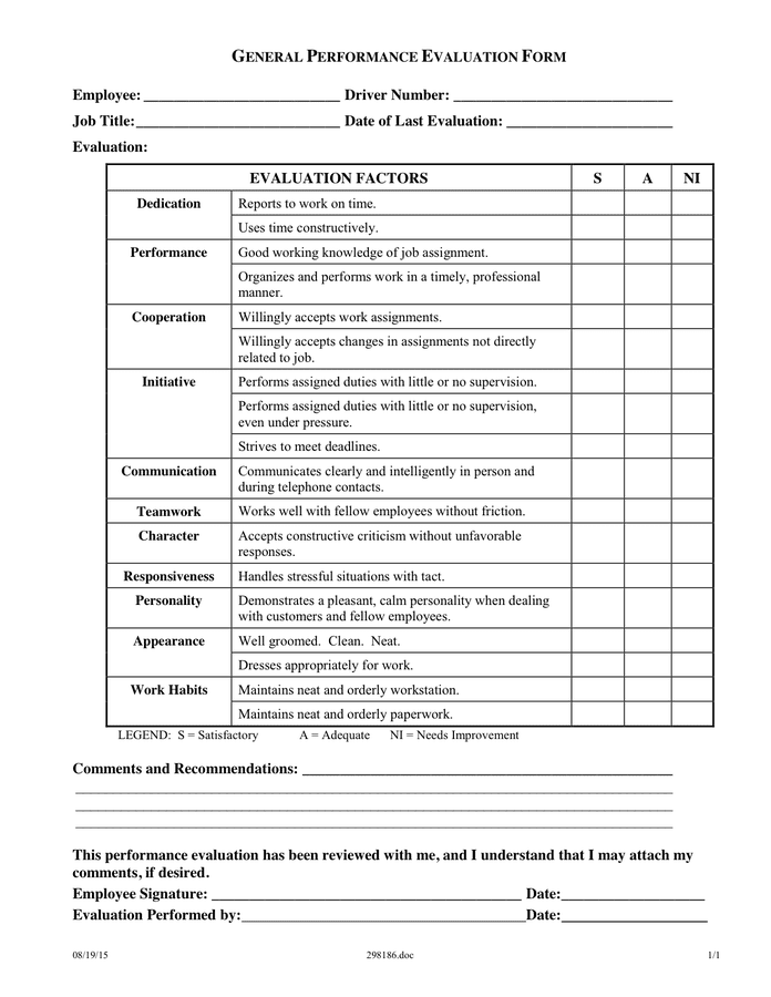 general-performance-evaluation-form-in-word-and-pdf-formats