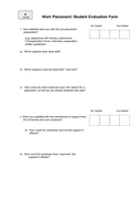 Student Evaluation Form - download free documents for PDF, Word and Excel