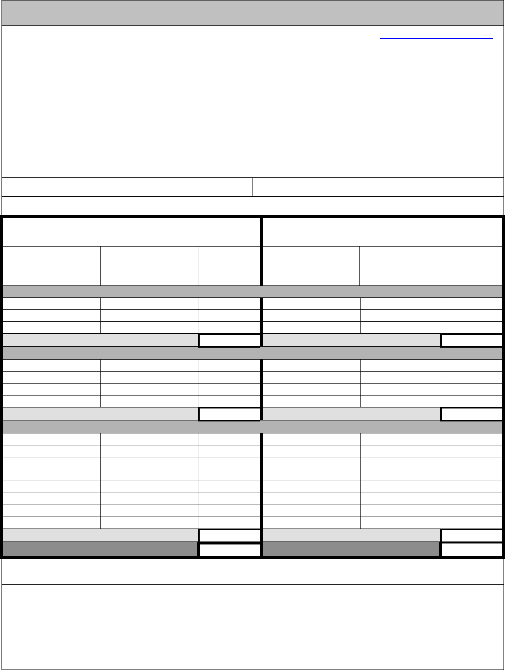 Budget Change Request in Word and Pdf formats