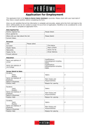 Application for Employment page 1 preview