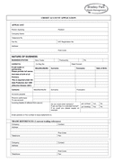 CREDIT APPLICATION Word Form page 1 preview