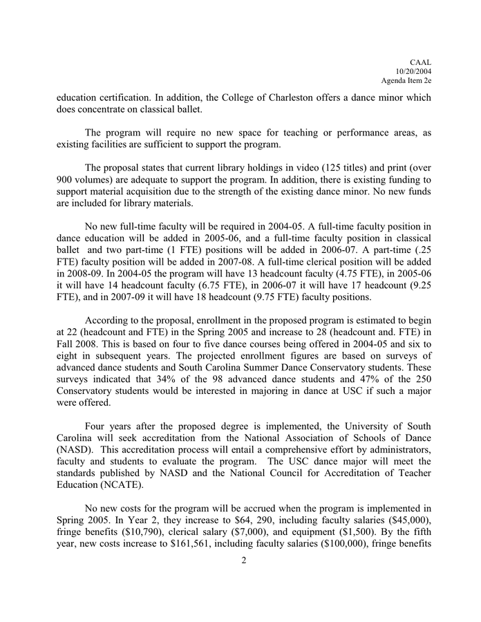 New Program Proposal in Word and Pdf formats - page 2 of 4
