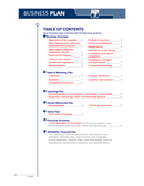 business plan Word template page 1 preview