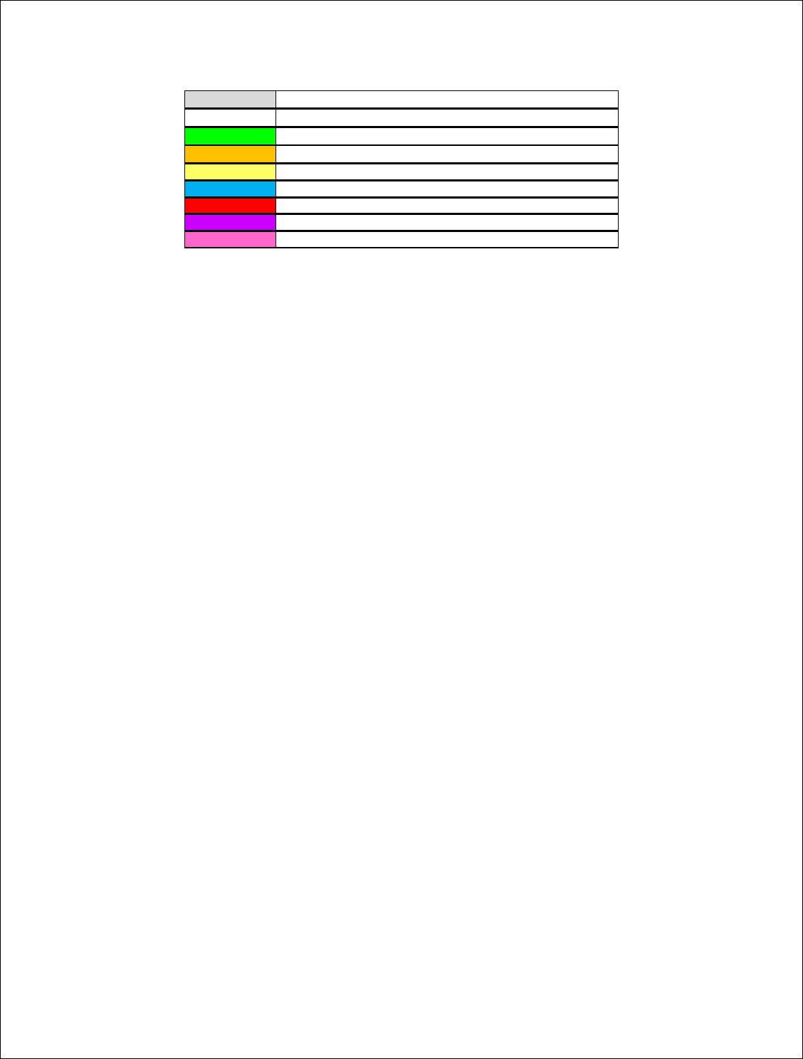 2005 work week schedule in Word and Pdf formats - page 2 of 2