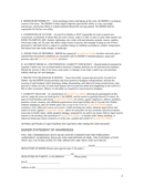 HORSE RIDING AGREEMENT AND LIABILITY RELEASE FORM page 2 preview