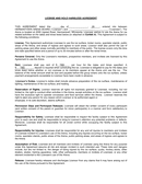 LICENSE AND HOLD HARMLESS AGREEMENT page 1 preview