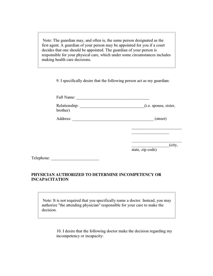 advance-medical-directive-worksheet-in-word-and-pdf-formats-page-5-of-7