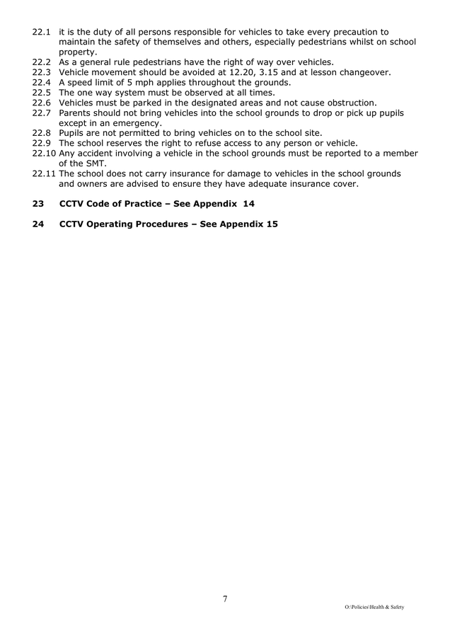 Health And Safety Policy In Word And Pdf Formats Page 7 Of 42