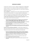 Memorandum of agreement page 1 preview