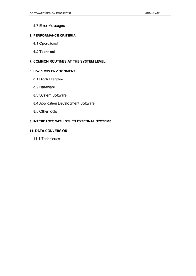 Software Design Document In Word And Pdf Formats Page 2 Of 2 Software Design Document In Word And Pdf Formats Page 2 Of 2