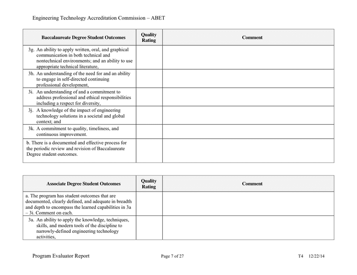 Program Evaluation Form in Word and Pdf formats - page 7 of 27