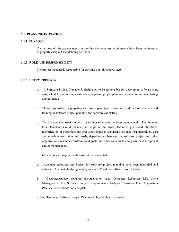 Software Project Planning in Word and Pdf formats - page 15 of 30